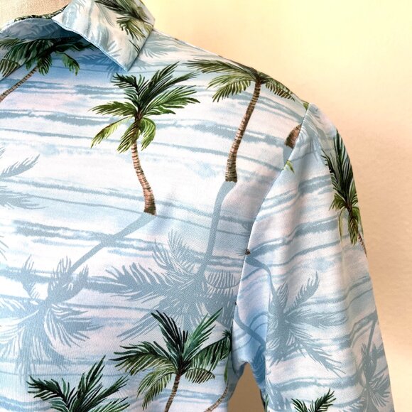 Yatta Golf Polo - Hawaiian - Light Blue - Size Medium - Picture 4 of 10